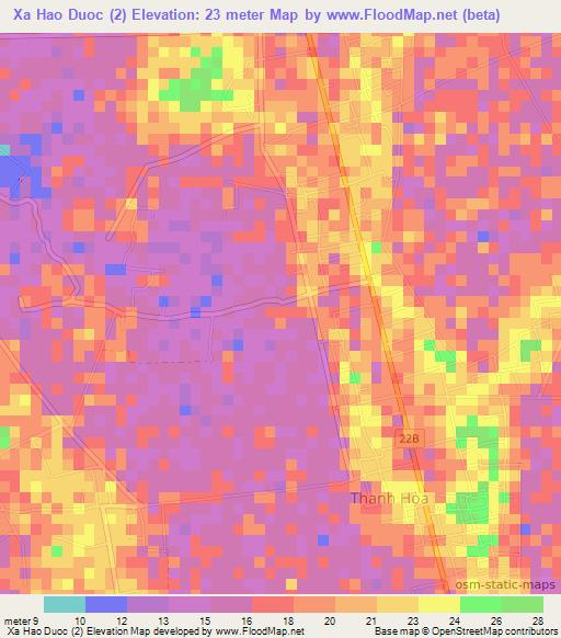 Xa Hao Duoc (2),Vietnam Elevation Map