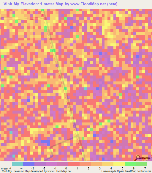 Vinh My,Vietnam Elevation Map