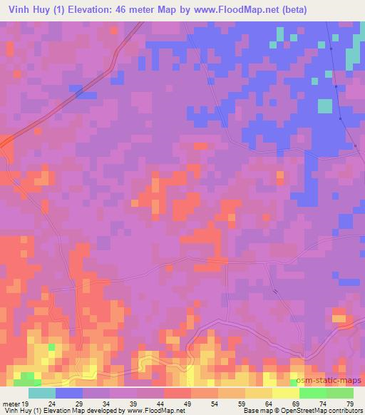 Vinh Huy (1),Vietnam Elevation Map