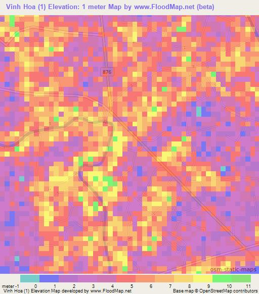 Vinh Hoa (1),Vietnam Elevation Map