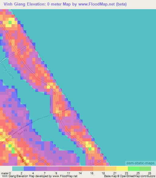 Vinh Giang,Vietnam Elevation Map