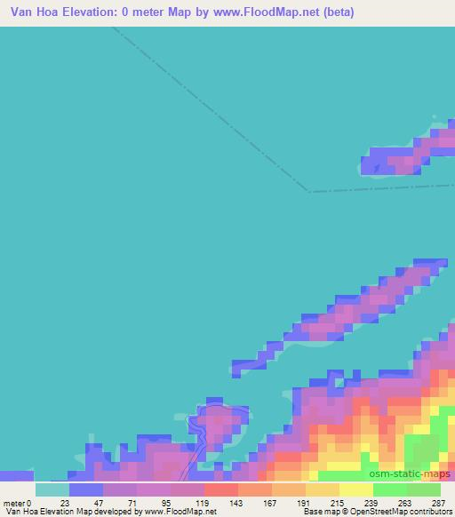 Van Hoa,Vietnam Elevation Map