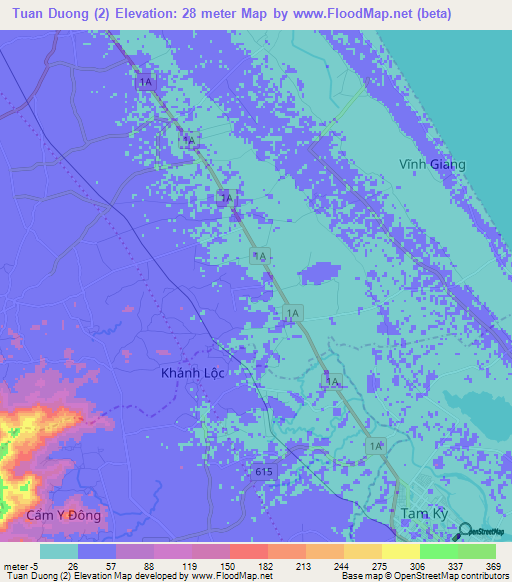 Tuan Duong (2),Vietnam Elevation Map