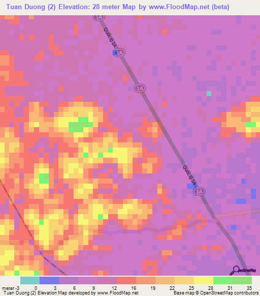 Tuan Duong (2),Vietnam Elevation Map