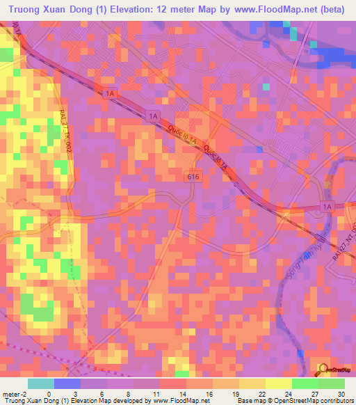 Truong Xuan Dong (1),Vietnam Elevation Map