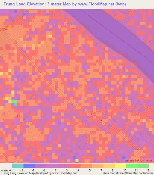 Trung Lang,Vietnam Elevation Map