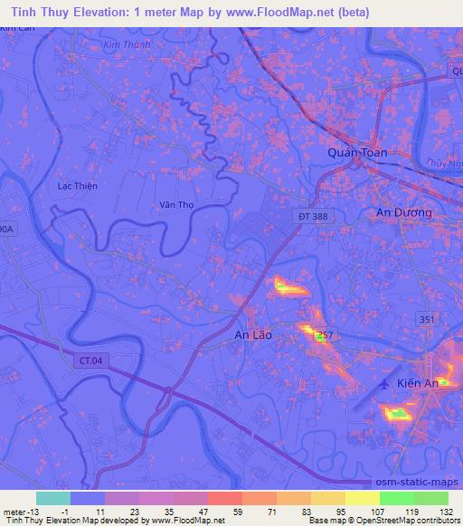 Tinh Thuy,Vietnam Elevation Map