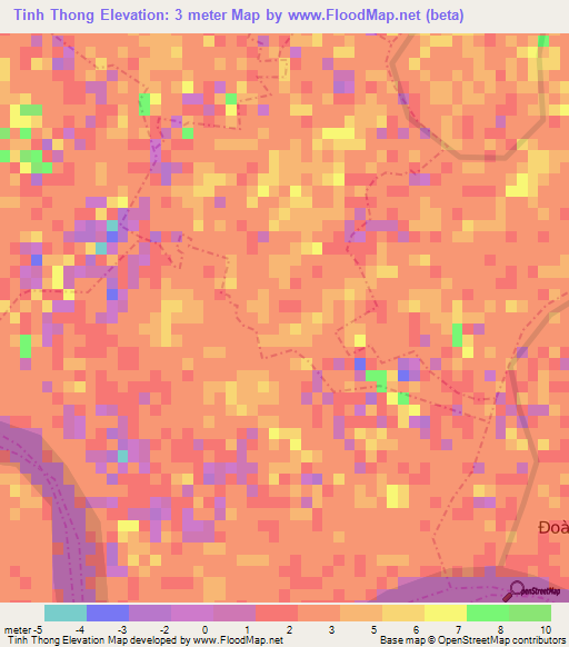 Tinh Thong,Vietnam Elevation Map