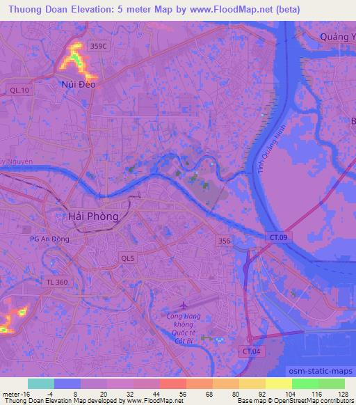 Thuong Doan,Vietnam Elevation Map