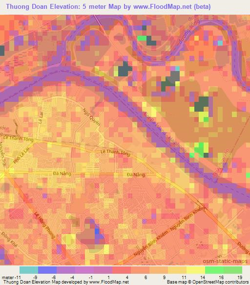 Thuong Doan,Vietnam Elevation Map