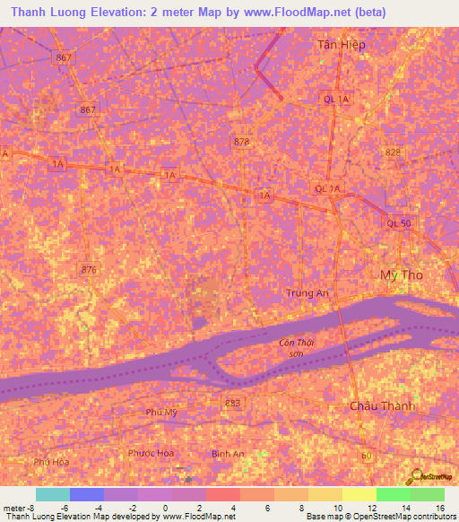 Thanh Luong,Vietnam Elevation Map