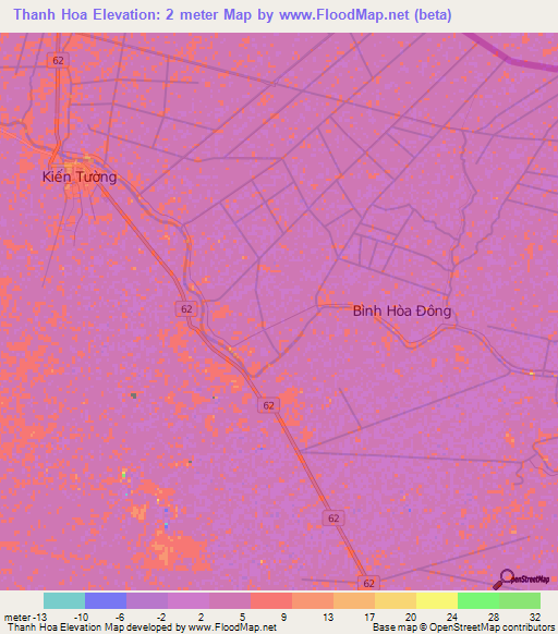 Thanh Hoa,Vietnam Elevation Map