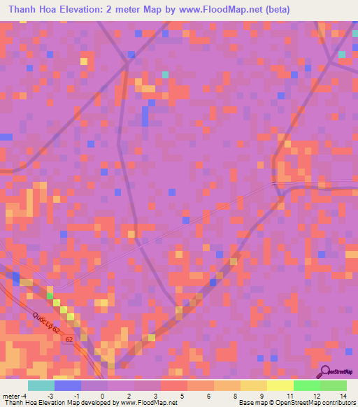 Thanh Hoa,Vietnam Elevation Map