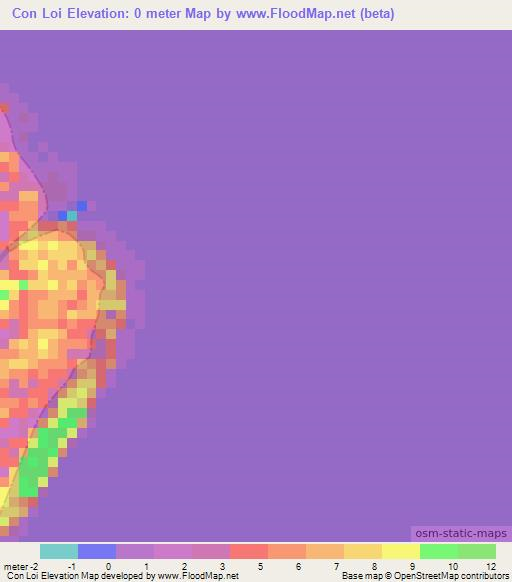 Con Loi,Vietnam Elevation Map