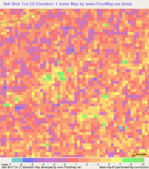 Bek Binh Ton (1),Vietnam Elevation Map