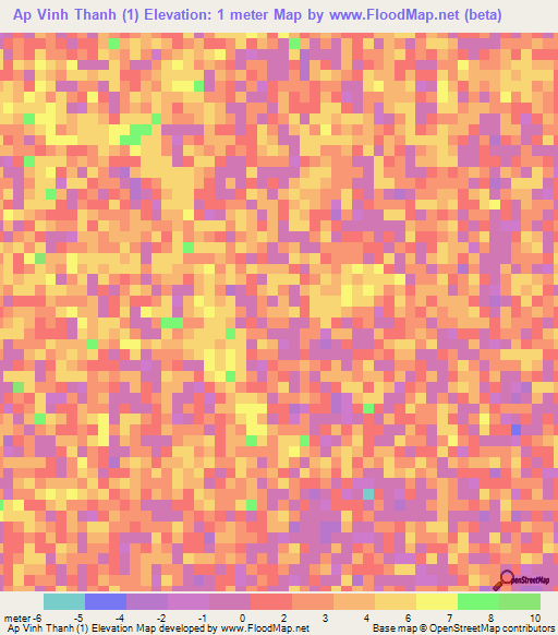 Ap Vinh Thanh (1),Vietnam Elevation Map