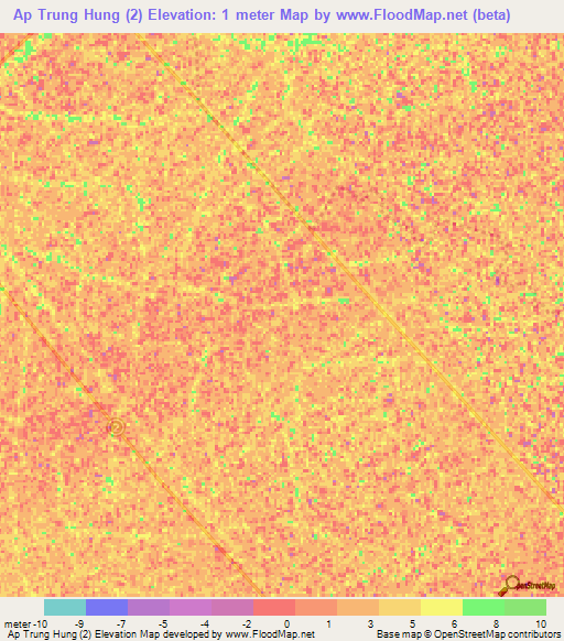 Ap Trung Hung (2),Vietnam Elevation Map