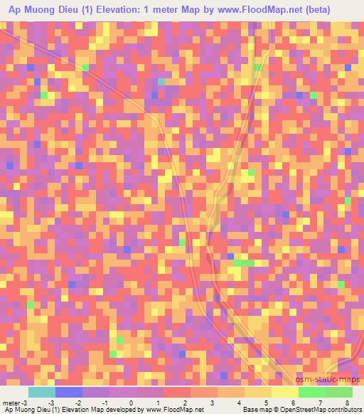 Ap Muong Dieu (1),Vietnam Elevation Map