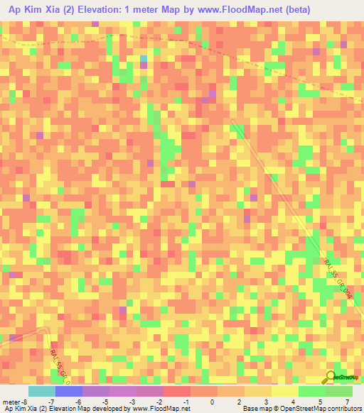 Ap Kim Xia (2),Vietnam Elevation Map