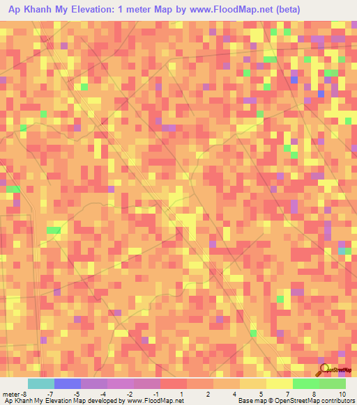 Ap Khanh My,Vietnam Elevation Map