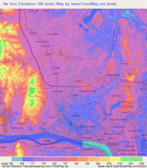 Na Son,Laos Elevation Map