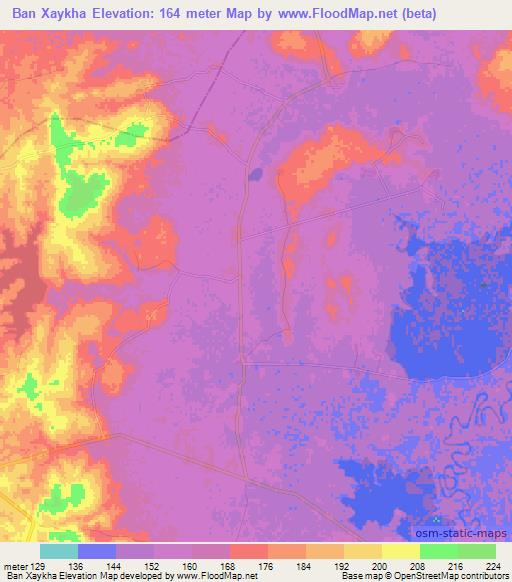 Ban Xaykha,Laos Elevation Map