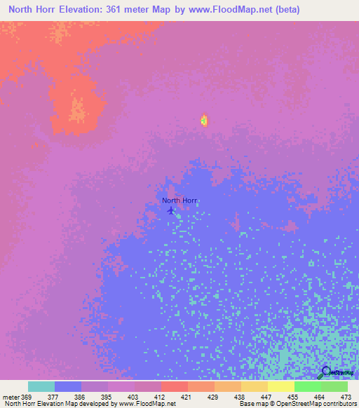 North Horr,Kenya Elevation Map