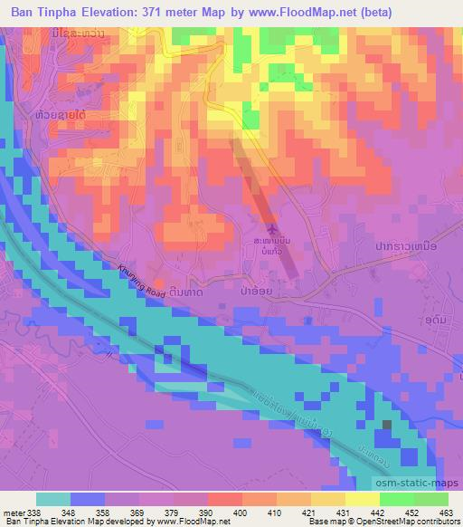 Ban Tinpha,Laos Elevation Map