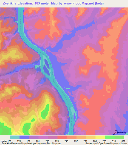 Zverikha,Russia Elevation Map