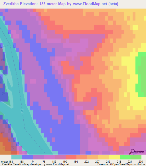 Zverikha,Russia Elevation Map