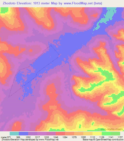 Zhodoto,Russia Elevation Map