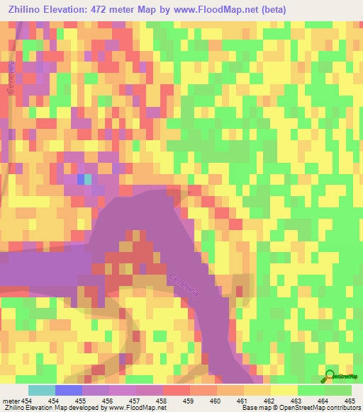 Zhilino,Russia Elevation Map