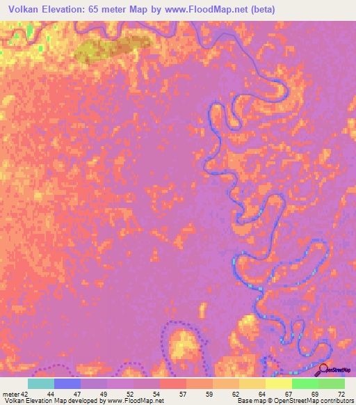 Volkan,Russia Elevation Map