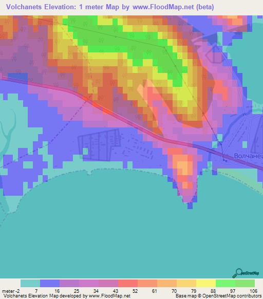 Volchanets,Russia Elevation Map