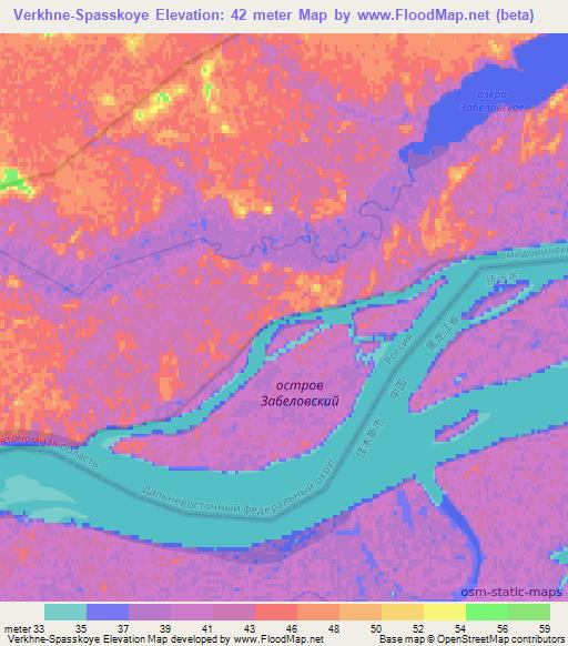 Verkhne-Spasskoye,Russia Elevation Map