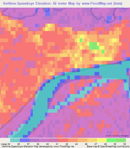 Verkhne-Spasskoye,Russia Elevation Map