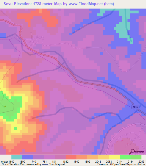 Sovu,Rwanda Elevation Map