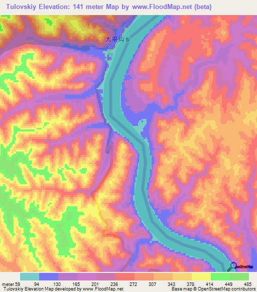 Tulovskiy,Russia Elevation Map