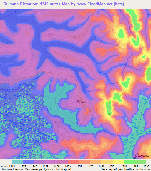 Rukoma,Rwanda Elevation Map