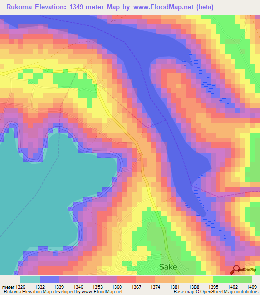 Rukoma,Rwanda Elevation Map