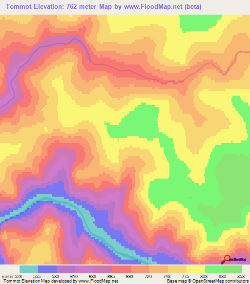 Tommot,Russia Elevation Map