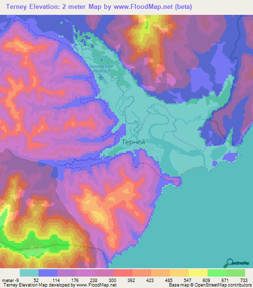 Terney,Russia Elevation Map