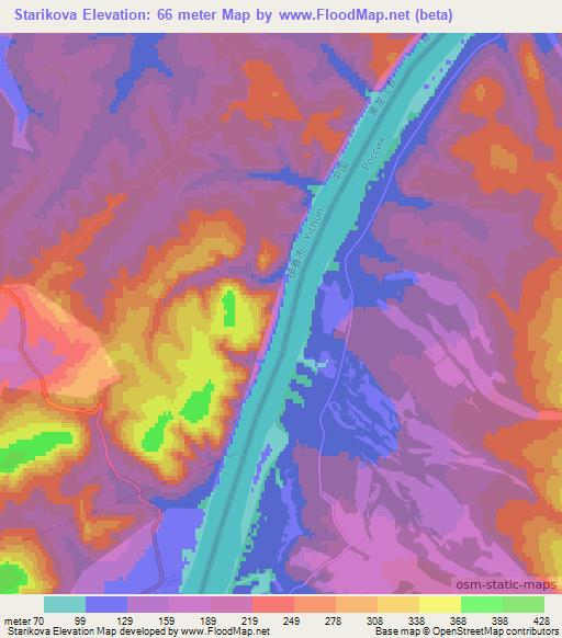 Starikova,Russia Elevation Map