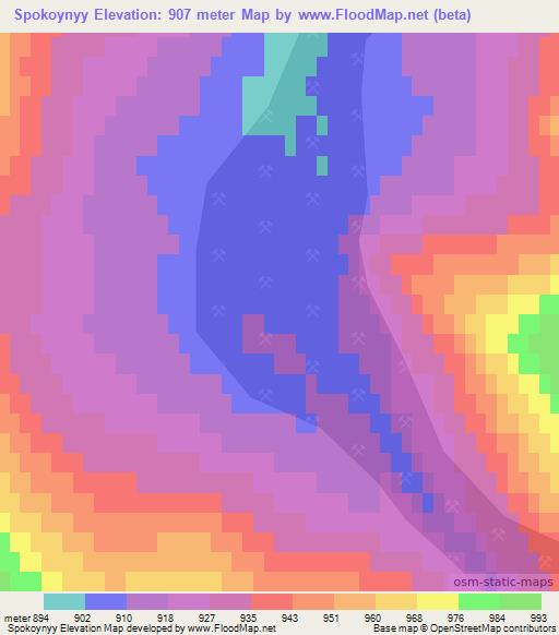 Spokoynyy,Russia Elevation Map