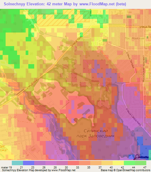 Solnechnyy,Russia Elevation Map