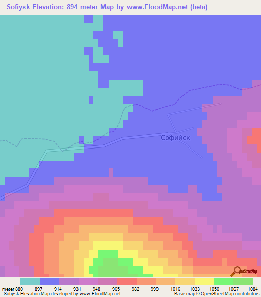 Sofiysk,Russia Elevation Map