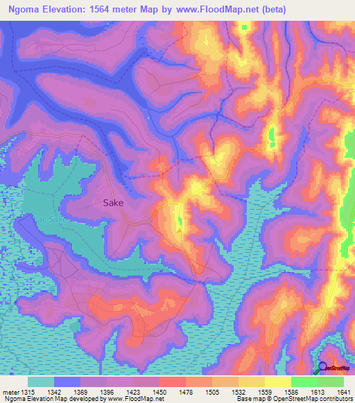 Ngoma,Rwanda Elevation Map