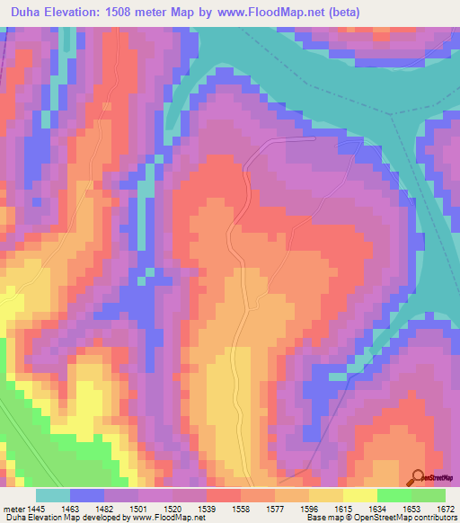 Duha,Rwanda Elevation Map