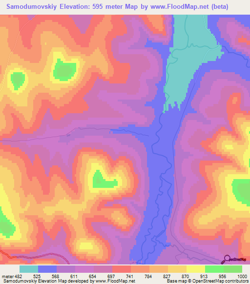 Samodumovskiy,Russia Elevation Map