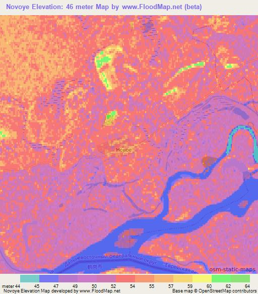 Novoye,Russia Elevation Map